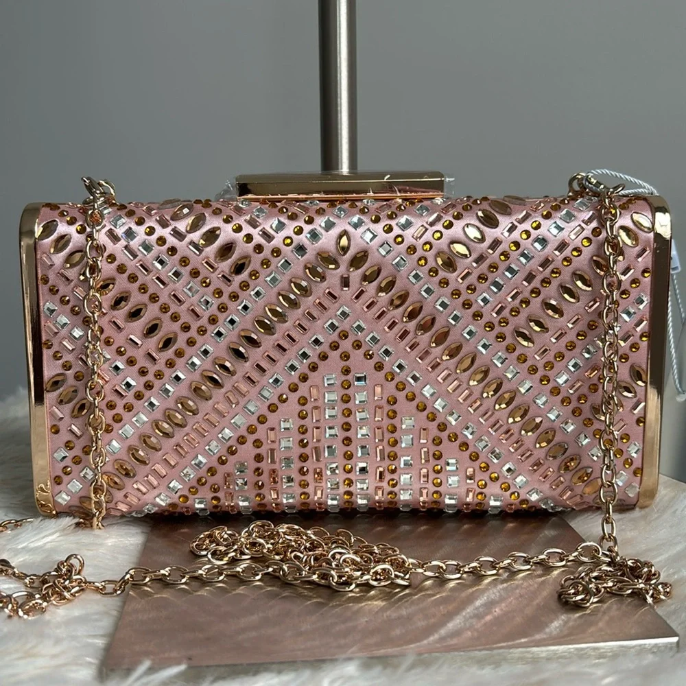 Antonio Melani Heatset Rhinestone Clutch